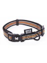 collier chien réglable trio noir orange martin sellier