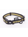 collier chien réglable trio noir jaune martin sellier
