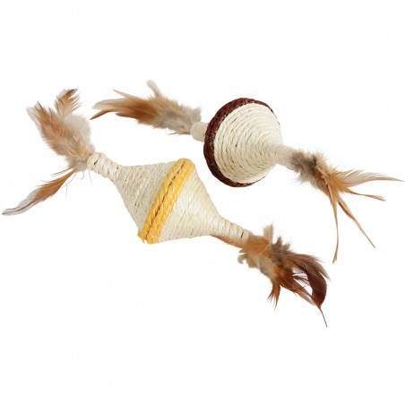 jouet pour chat toupie en sisal zolux