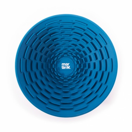 gamelle de léchage pour chat bleue silicone martin sellier