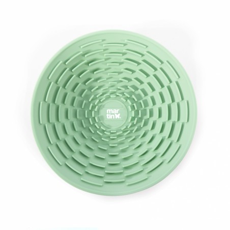 gamelle de léchage chat verte en silicone martin sellier