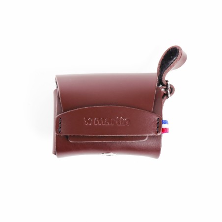 distributeur de sacs à crottes en cuir marron Poopidoo MARTIN SELLIER