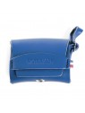 distributeur de sacs à crottes en cuir bleu Poopidoo MARTIN SELLIER