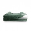 Le sofa pour chien vert collection Royale MARTIN SELLIER est déhoussable