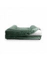 Le sofa pour chien vert collection Royale MARTIN SELLIER est déhoussable