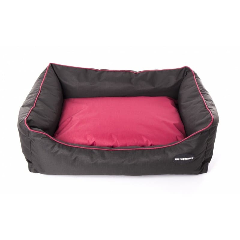 Corbeille pour Chien Waterproof Cerise Noir Collection Domino Martin Sellier