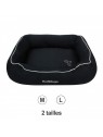 corbeille pour chien noire Donut Red Dingo disponible en 2 tailles