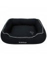 Corbeille pour chien noire Donut Red Dingo avec bords surélévés