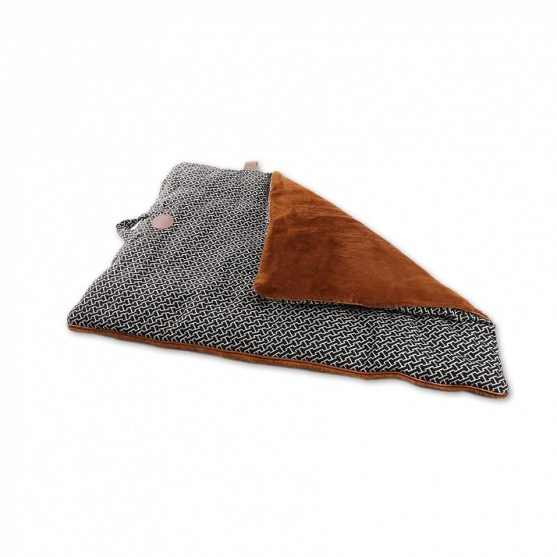 Plaid pour chien marron collection Avenue Montaigne MARTIN SELLIER