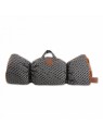 Plaid pour chien marron collection Avenue Montaigne MARTIN SELLIER plié