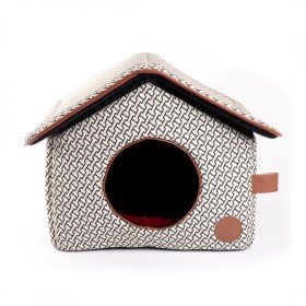Maison pour chien et chat rouge collection Avenue Montaigne MARTIN SELLIER
