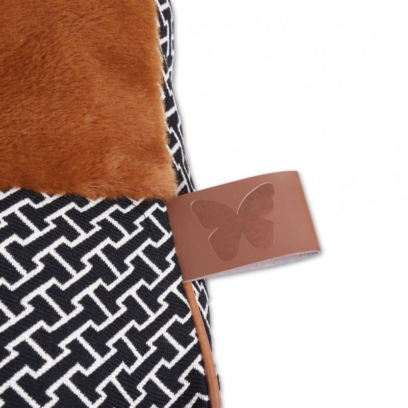 Master pour chien marron collection Avenue Montaigne avec logo en cuir