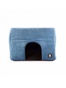 Maison pour chien bleue collection Élégante  MARTIN SELLIER de face