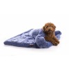chien dans le sac de couchage pour chien et chat bleu en polaire collection Doudouzen MARTIN SELLIER