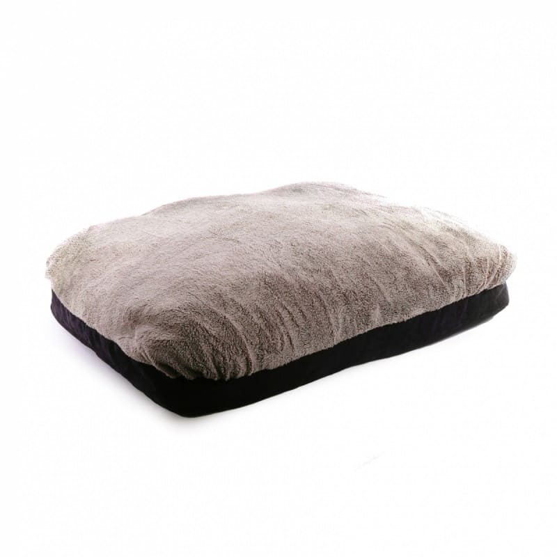 Coussin pour chien marron Double collection Doudouzen MARTIN SELLIER de profil