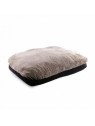 Coussin pour chien marron Double collection Doudouzen MARTIN SELLIER de profil