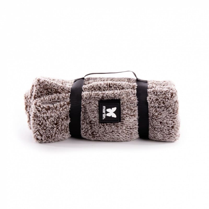 Plaid pour chien marron polaire collection Doudouzen MARTIN SELLIER