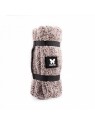 Plaid pour chien marron polaire collection Doudouzen MARTIN SELLIER plié