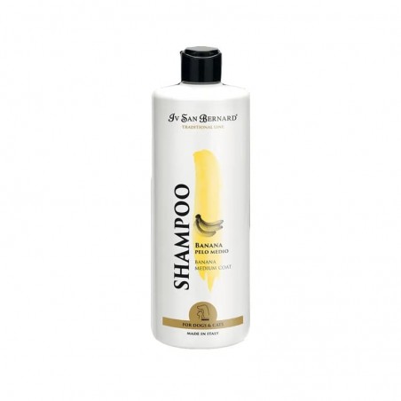 shampooing pour chien poils mi-longs banane iv san bernard