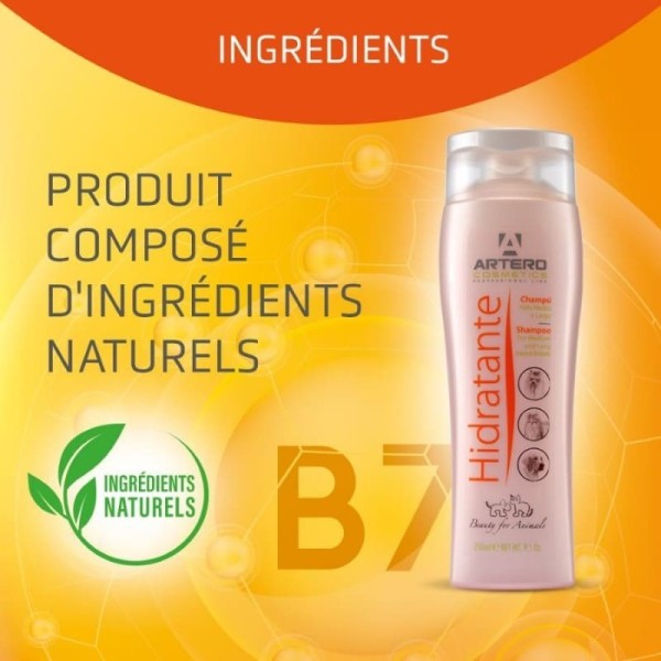 shampooing pour chien hydratant Artero ingrédients naturels