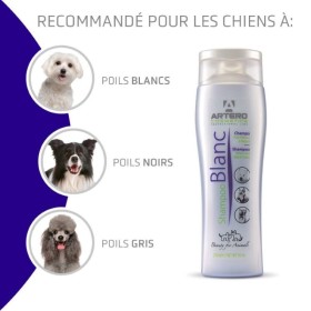 recommandations shampooing pour chien poils blanc Artero