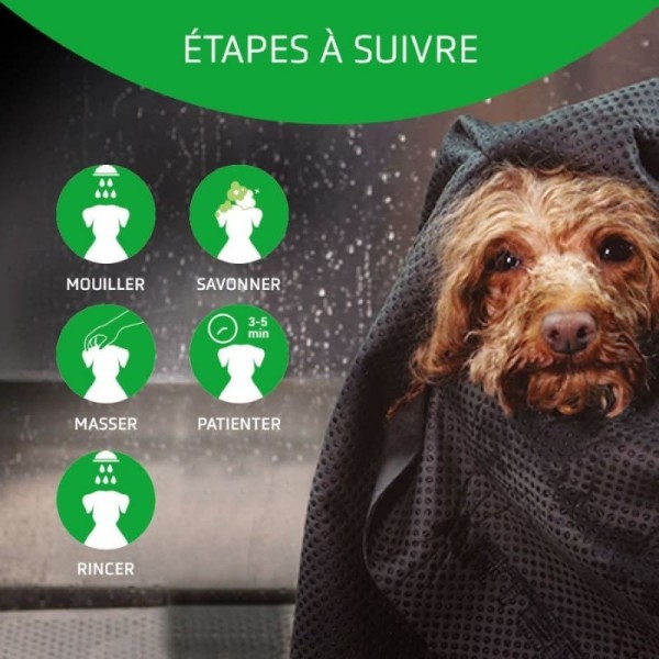 conseils d'utilisation du shampooing pour chien bye bye artero