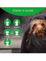 conseils d'utilisation du shampooing pour chien bye bye artero