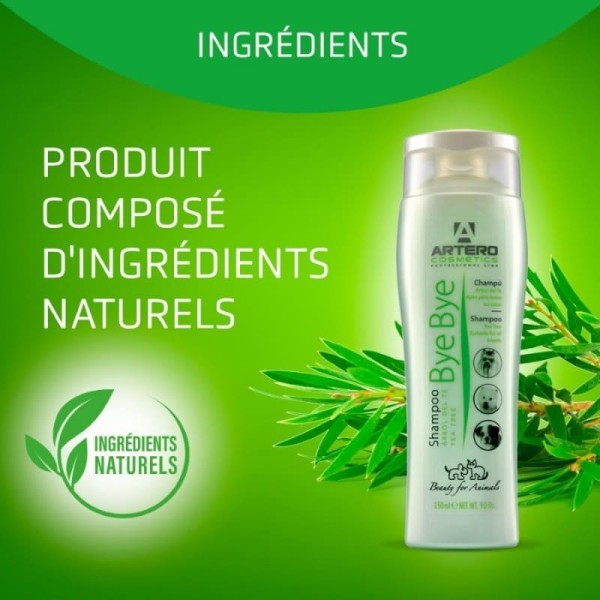 shampooing pour chien bye bye artero ingrédients naturels