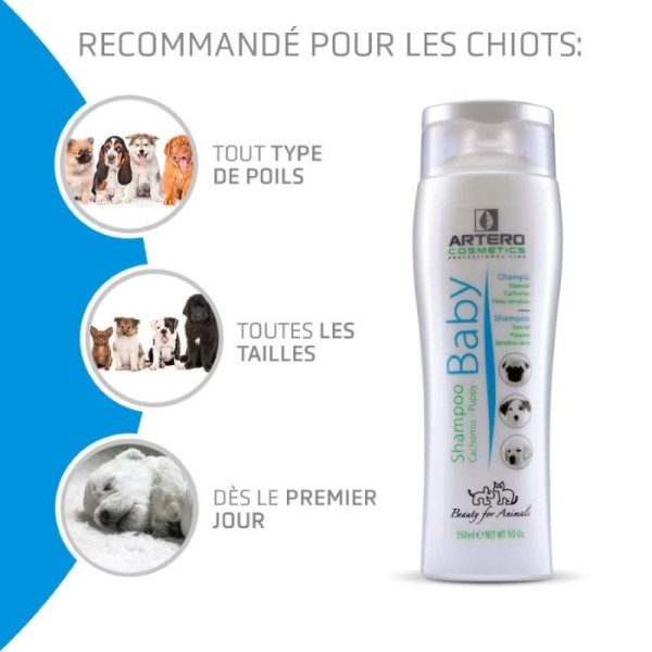 recommandations shampooing pour chiot et chaton Baby Artero