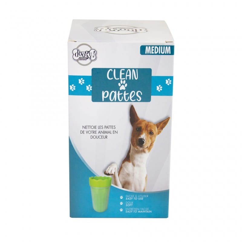 clean pattes pour chien vert taille M Doogy