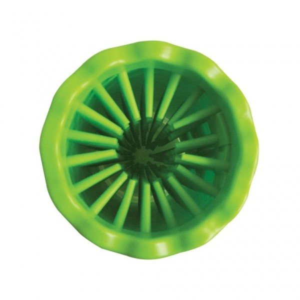 intérieur du pot du clean pattes pour chien vert taille M Doogy
