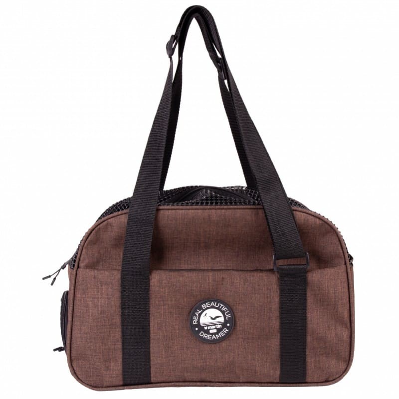 Sac De Transport pour chien marron orange Bowling Collection Real Dreamer MARTIN SELLIER avec anse