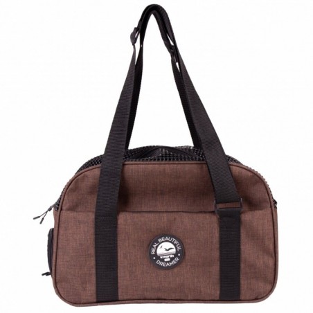 Sac De Transport pour chien marron orange Bowling Collection Real Dreamer MARTIN SELLIER avec anse