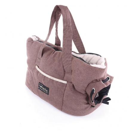 sac de transport pour chien beige Moelleux collection Mystic Dream MARTIN SELLIER