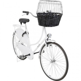Panier pour chien Avant Vélo Trixie fixé sur un vélo