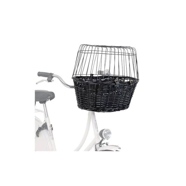 Panier pour chien Avant Vélo Trixie fixé sur le devant du vélo