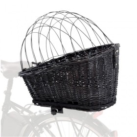 Panier pour chien Vélo Avec Grille Trixie fixé sur un vélo