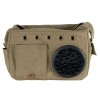 besace pour chien kaki cosmonaute Doogy ouverture par grille