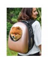 sac à dos pour chien rose cosmonaute Doogy avec ouverture sur extérieur