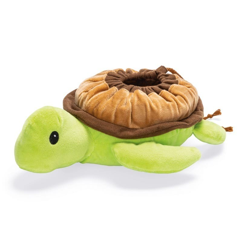 peluche de fouille pour chien tortue beetzees refermée
