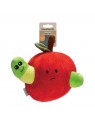 peluche de fouille pour chien pomme et asticot beetzees avec étiquette