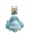 peluche de fouille pour chien coquillage et balle beeztees avec étiquette