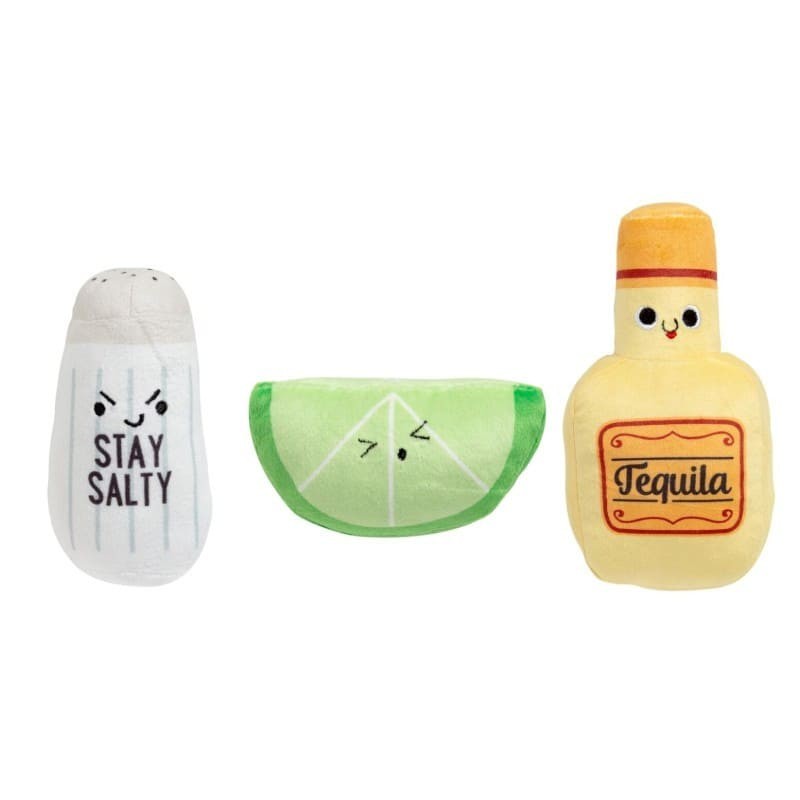 lot de 3 peluches pour chien tequila sonores pearhead