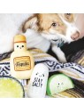 chien avec le lot de 3 peluches pour chien tequila sonores pearhead