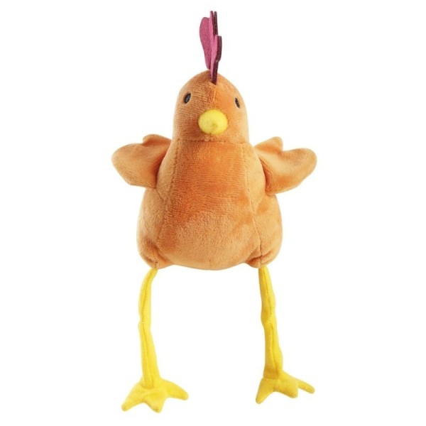 peluche pour chien coq orange martin sellier de face