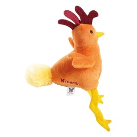 peluche pour chien coq orange martin sellier de profil