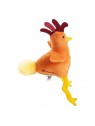 peluche pour chien coq orange martin sellier de profil