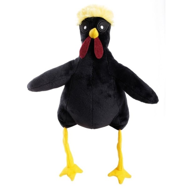 peluche pour chien coq noir martin sellier de face