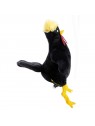 peluche pour chien coq noir martin sellier de profil