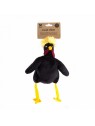 peluche pour chien coq noir martin sellier avec étiquette